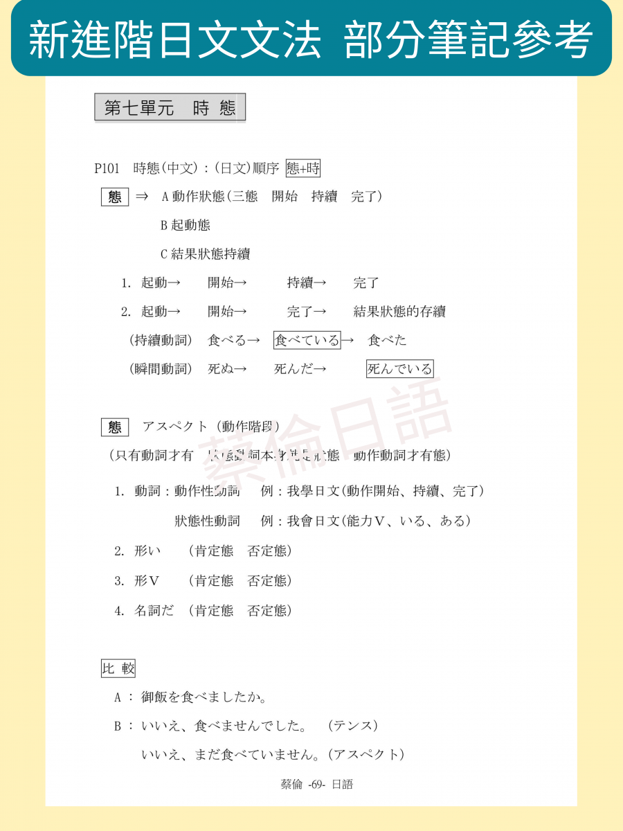 新進階日文文法超級筆記