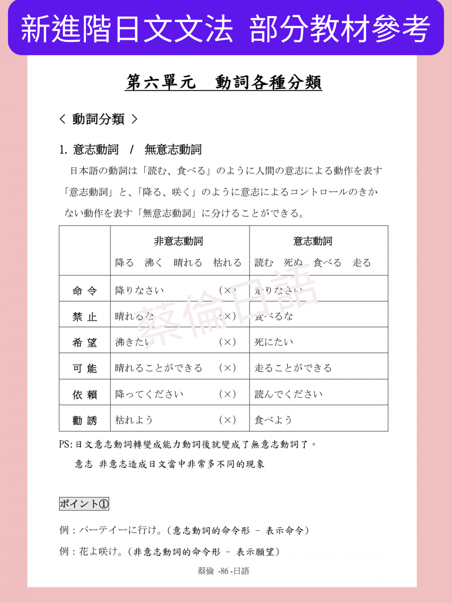 新進階日文文法教材